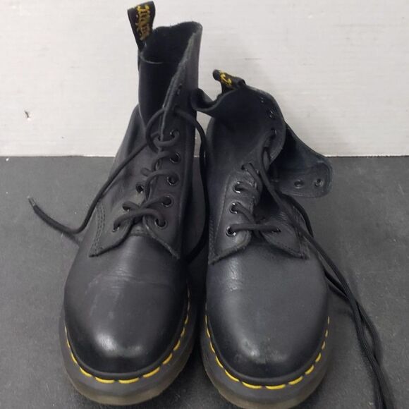 Dr. Martens Black Leather Pascal Combat Boots - Size 8 - Picture 6 of 11